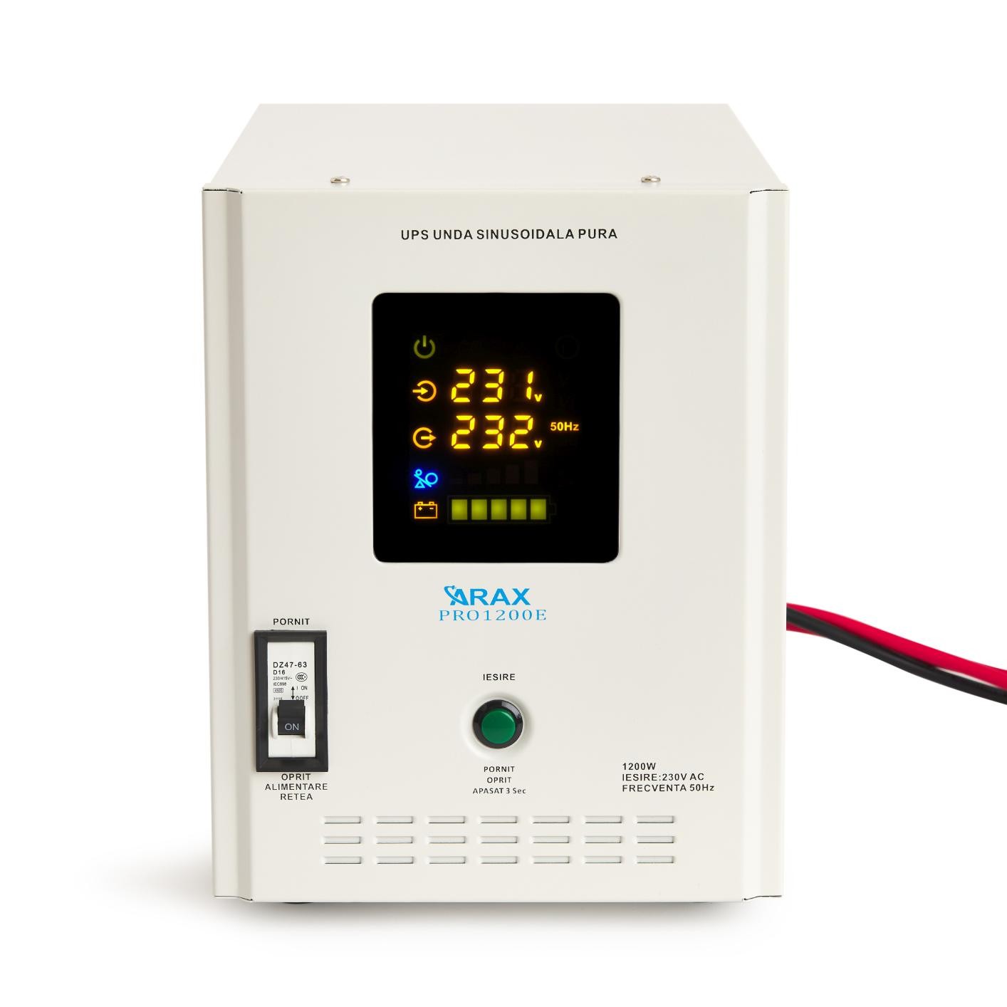 UPS Centrala termica sinus pur PRO-1700E 1200W 12V acumulator extern, ARAX